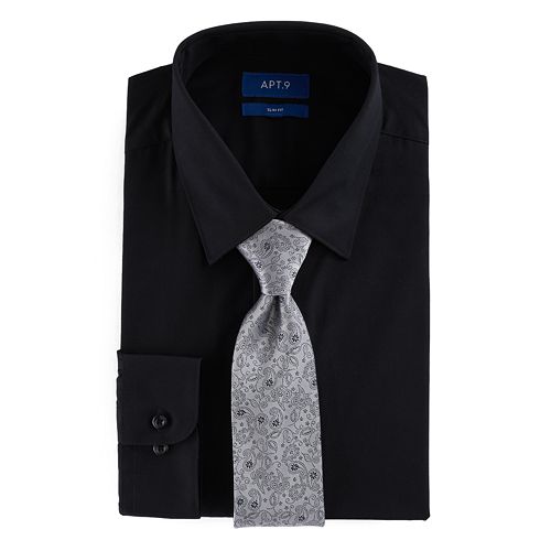 dress shirt with tie set