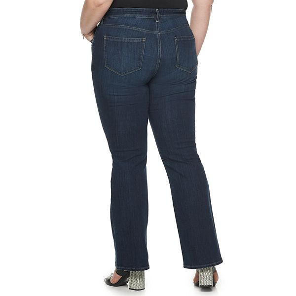 Plus Size EVRI All About Comfort Midrise Bootcut Jeans