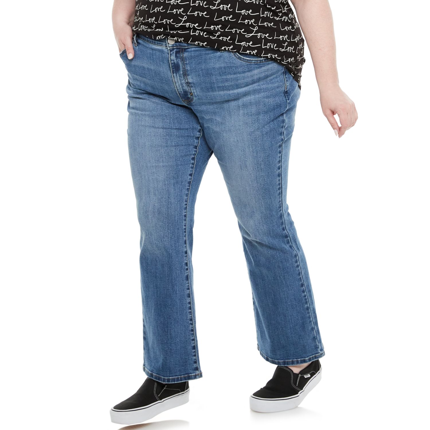 cheap plus size bootcut jeans