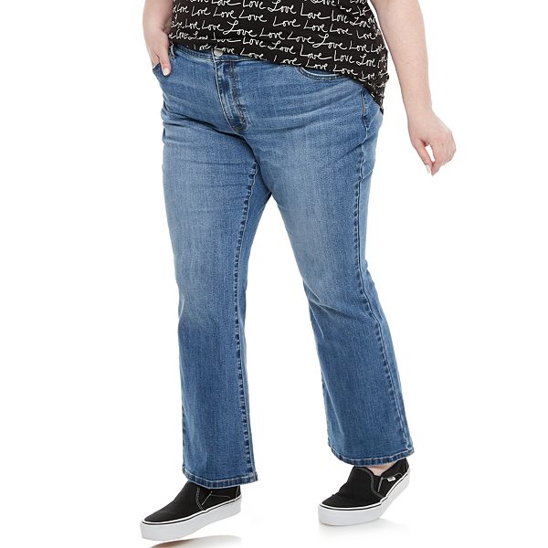 Just My Size Women's Plus Size 4-Pocket Stretch Bootcut Jeans 