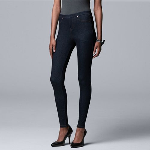 simply vera wang jean leggings