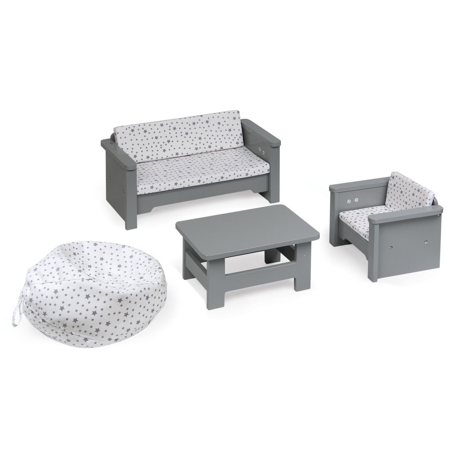 Детские куклы Badger Basket 6 pc Living Room Furniture Play Set