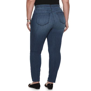 Plus Size EVRI All About Comfort Midrise Skinny More Curvy Jeans