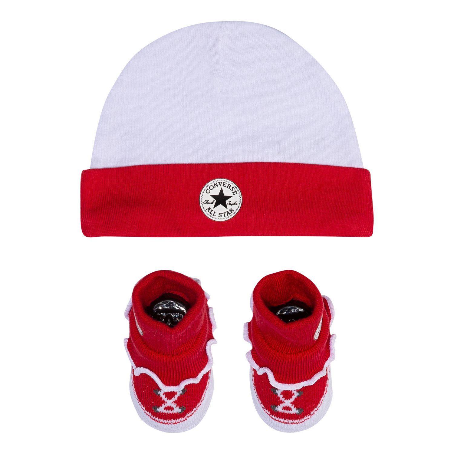 converse hat and bootie set