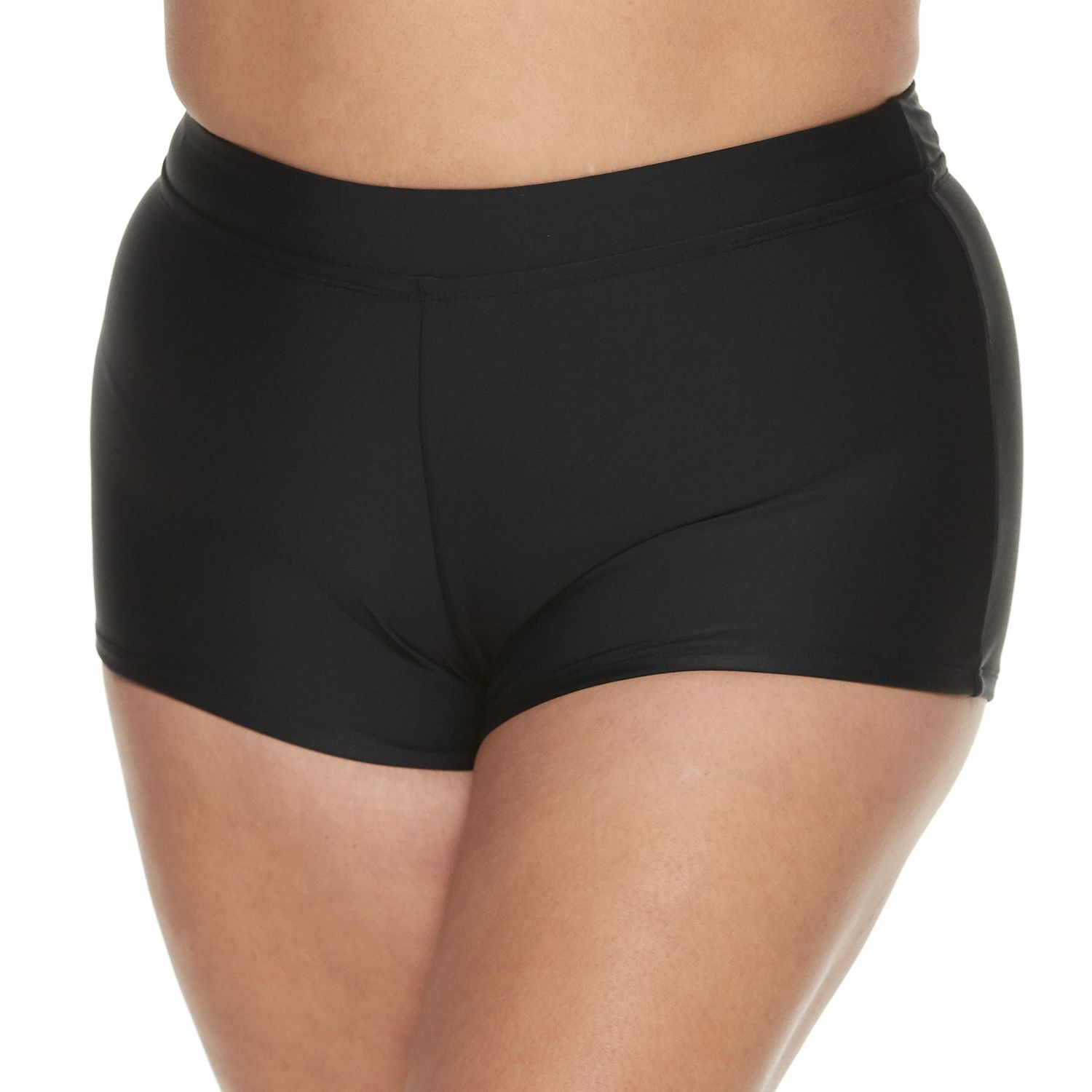 plus size boyshort swim bottoms