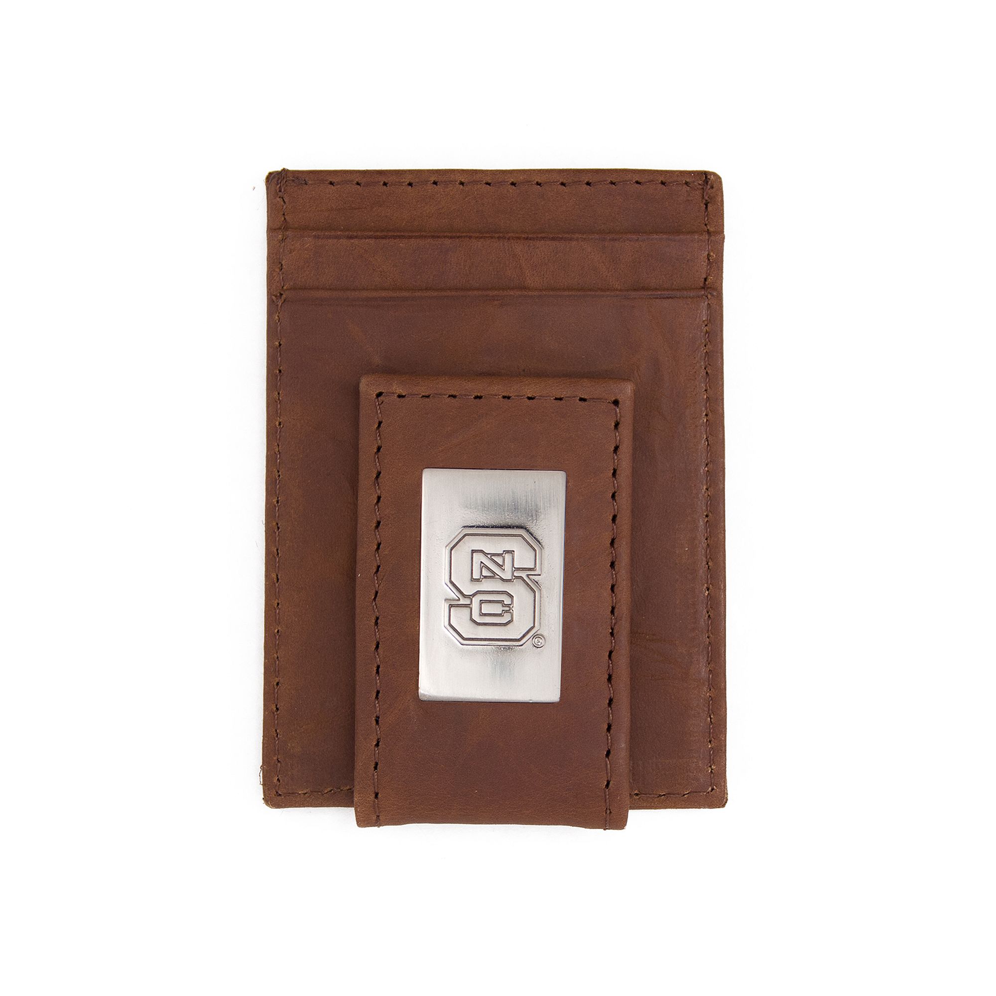 Mens North Carolina State Wolfpack Front-Pocket Wallet Money Clip, Nst Bro