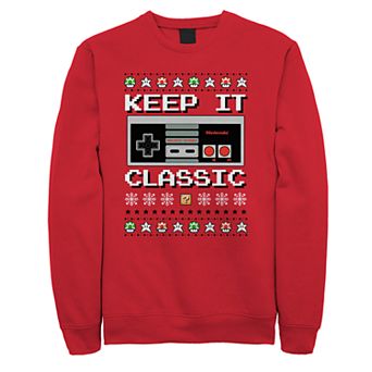 Men's Nintendo Controller Ugly Christmas Sweater Graphic Tee