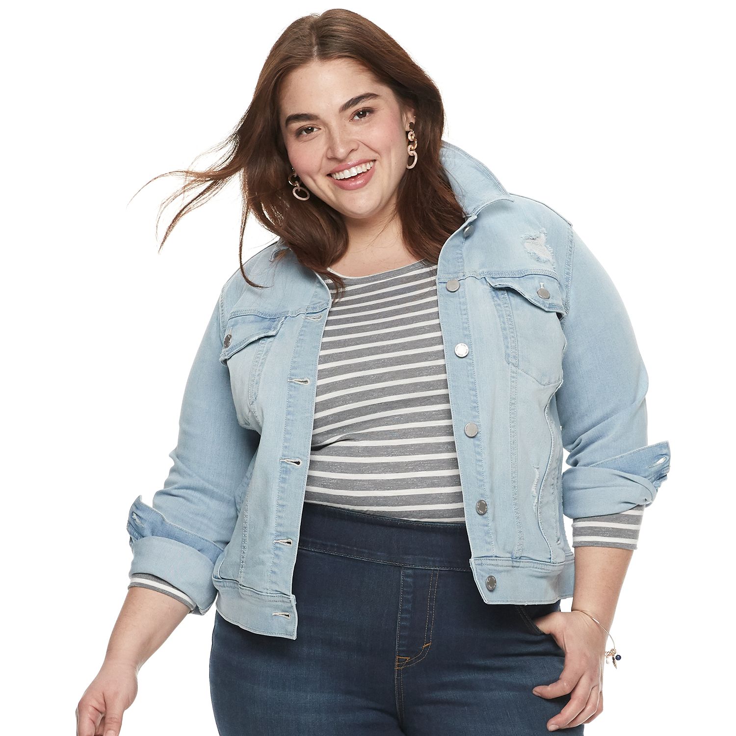 kohls jean jacket womens