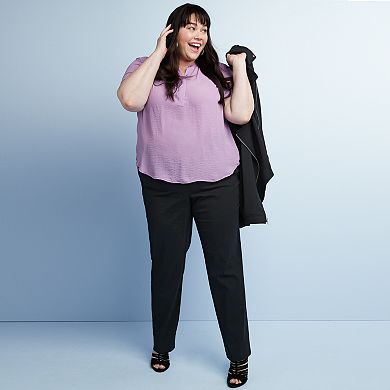 Plus Size EVRI All About Comfort Pull-On Career Pants