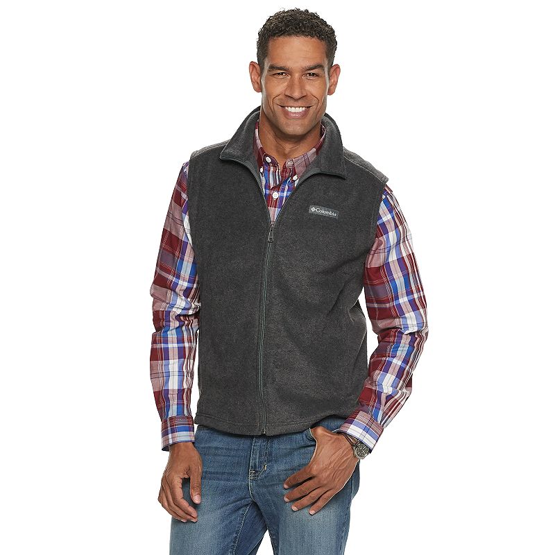 Mens Columbia Steens Mountain Vest, Size: Small, Med Grey