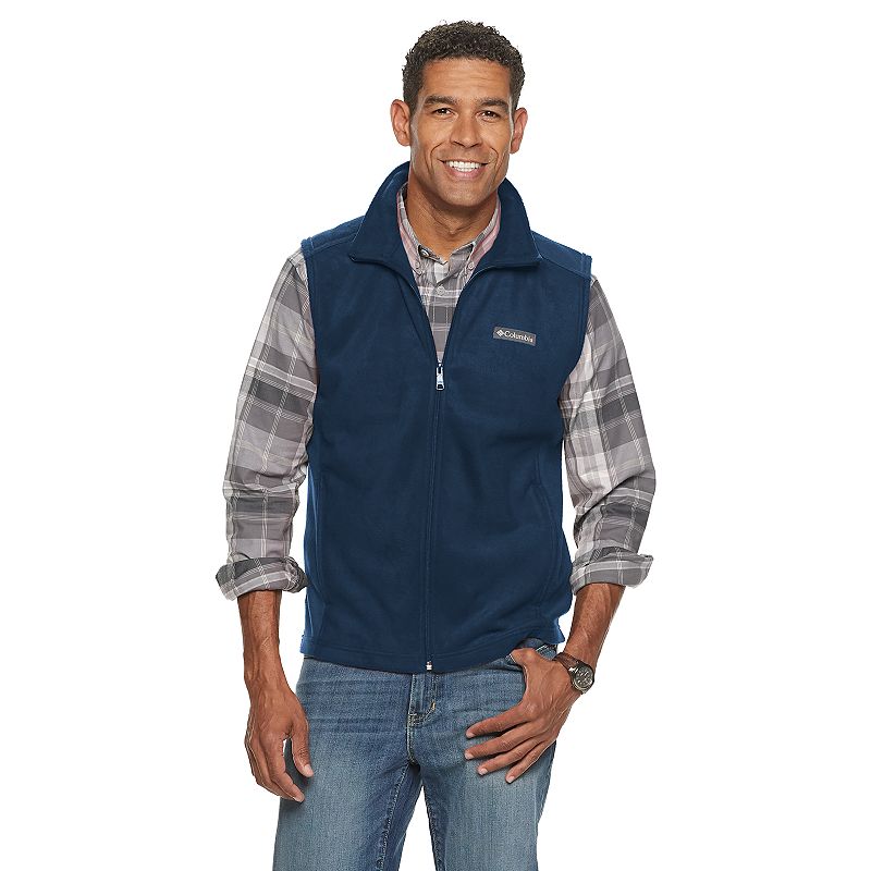 Mens Columbia Steens Mountain Vest, Size: Small, Blue
