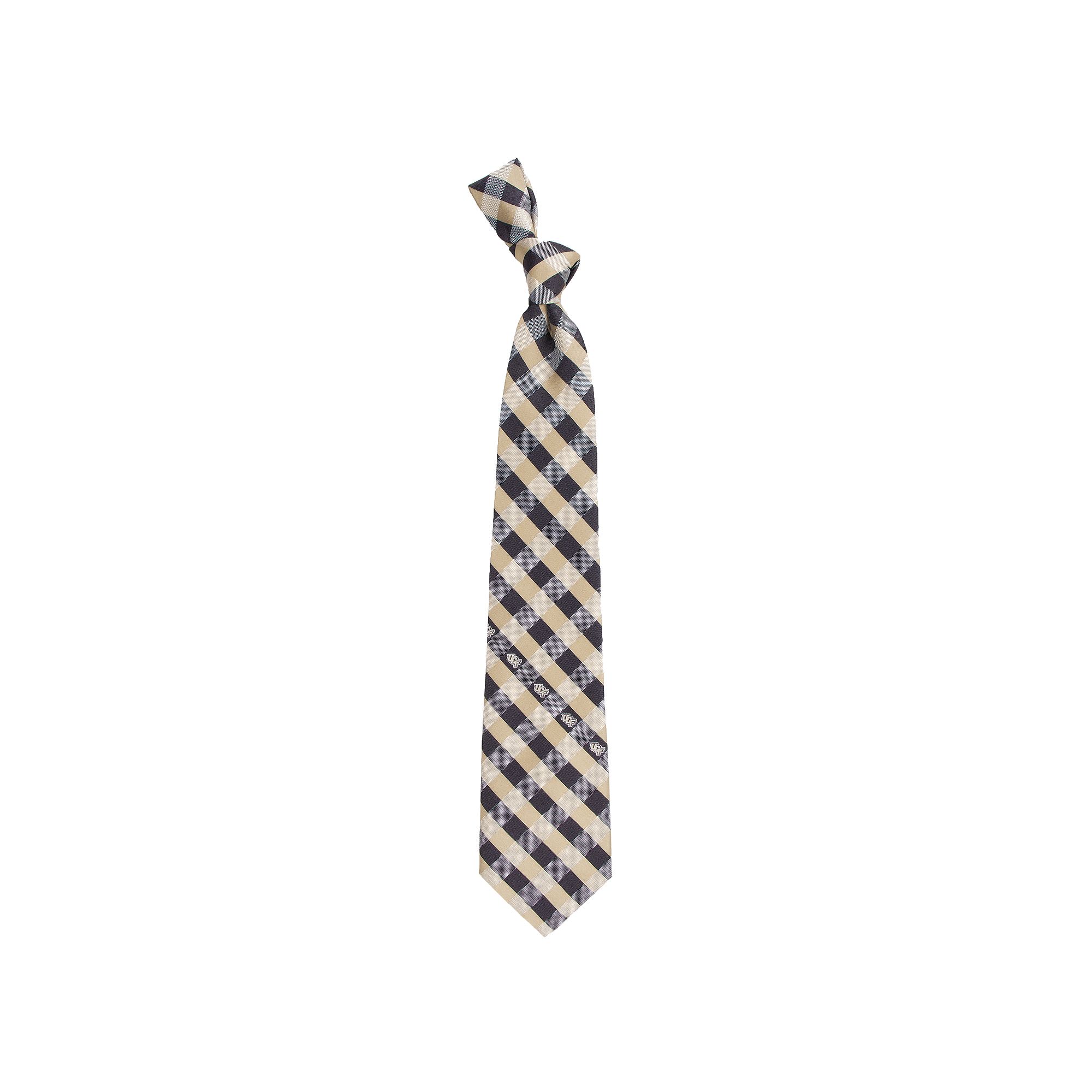 Mens UCF Knights Check Skinny Tie, Team
