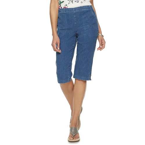 Women's Croft & Barrow® Pull on Denim Capris
