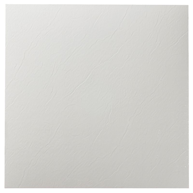 Achim Nexus Solid 20-piece Self Adhesive Vinyl Floor Tile Set, White, 12X12