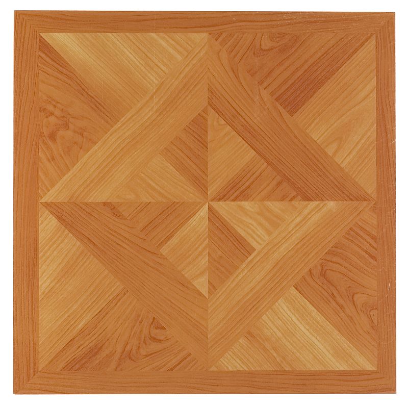 Achim 12 x12  1.2mm Peel & Stick Vinyl Floor Tiles 20 Tiles/20 Sq. ft. Classic Light Oak Diamond Parquet