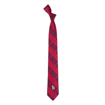 Men's St. Louis Cardinals Plaid Skinny Tie