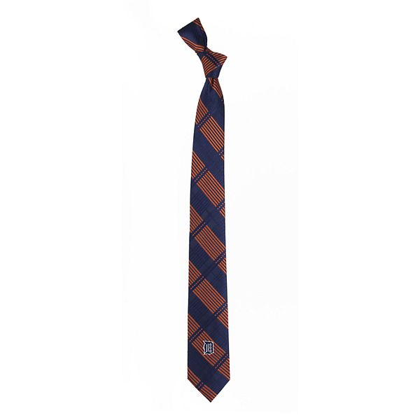 Men's Detroit Tigers Plaid Skinny Tie