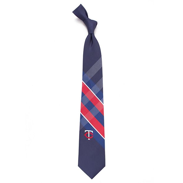 Men's Minnesota Twins Grid Skinny Tie