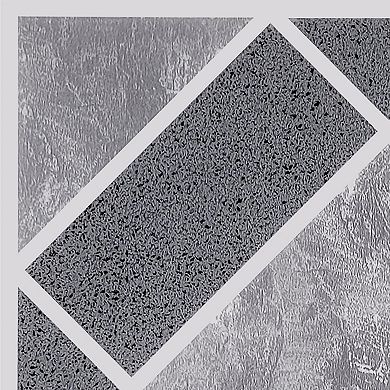 Achim Nexus Light & Dark Blue Diamond Pattern 20-piece Self Adhesive Vinyl Floor Tile Set