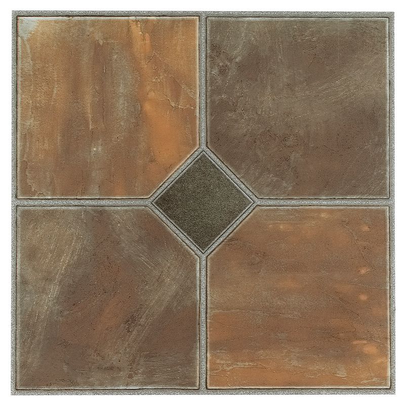 Achim Nexus 12 x12  1.2mm Peel & Stick Vinyl Floor Tiles Rustic Slate