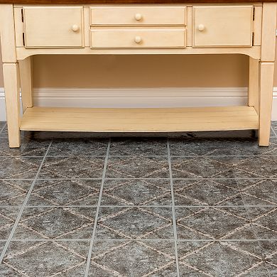Achim Nexus Metallic Marble Diamond 20-piece Self Adhesive Vinyl Floor Tile Set