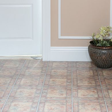 Achim Nexus Spanish Rose 20-piece Self Adhesive Vinyl Floor Tile Set