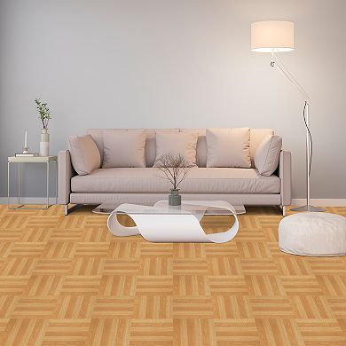 Achim Tivoli Light Oak Plank-Look 45-piece Self Adhesive Vinyl Floor Tile Set