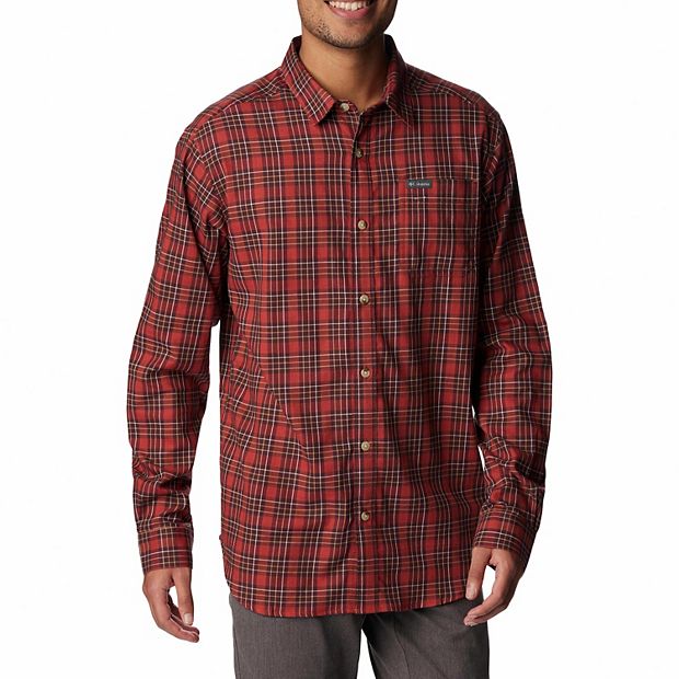 Men's Columbia Vapor Ridge Plaid Woven Button-Down Shirt