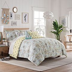 waverly spree mapped out reversible comforter se