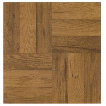 Achim Tivoli 3 Finger Oak Parquet 45 pc Self Adhesive Vinyl Floor Tile Set