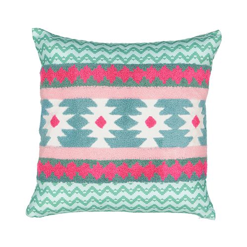 Waverly Spree Always On Point Aztec Embroidered Decorative Pillow