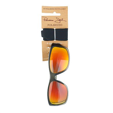 Men's Panama Jack Rubberized Gradient Wrap Sunglasses