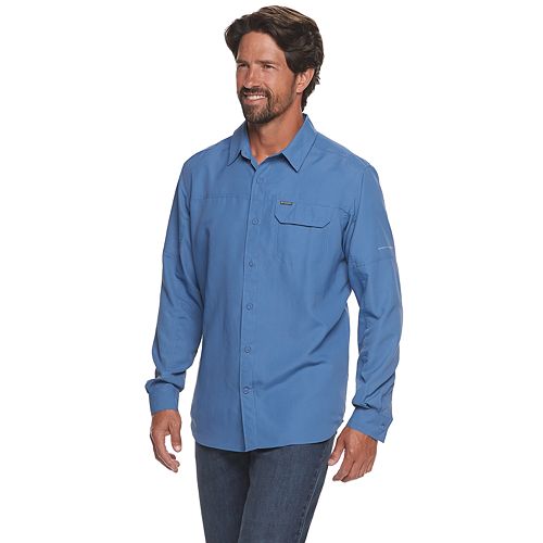 columbia omni wick button up shirt