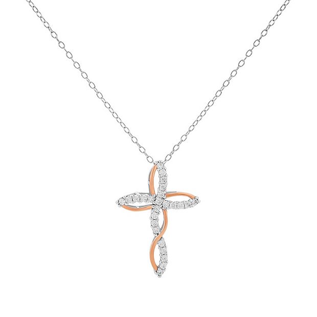 【2plan】24SS★ [MADE] 051 Jewel Cross Necklace MULTI LAYER DOUBLE CROSS RHINESTONE NECKLACE | 80N1056