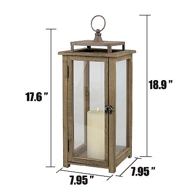 Stonebriar Rustic Lantern Table Decor