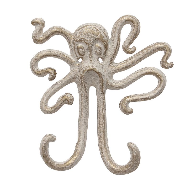 39503441 Stonebriar 2-Hook Octopus Wall Decor, White sku 39503441