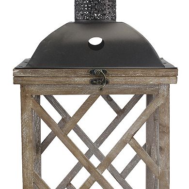Stonebriar Shabby Chic Lantern Table Decor 2-piece Set