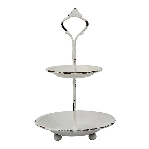 Stonebriar 2 Tier Decorative Trinket Tray Table Decor
