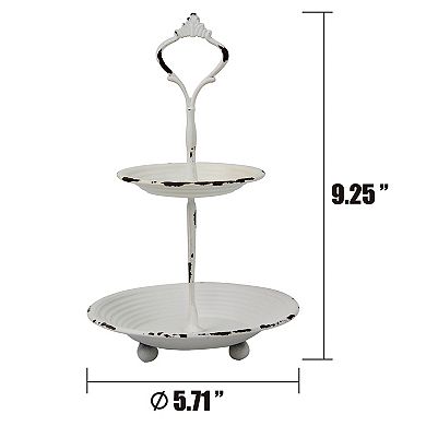 Stonebriar 2-Tier Decorative Trinket Tray Table Decor