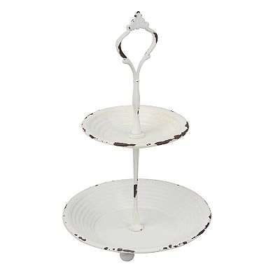 Stonebriar 2-Tier Decorative Trinket Tray Table Decor
