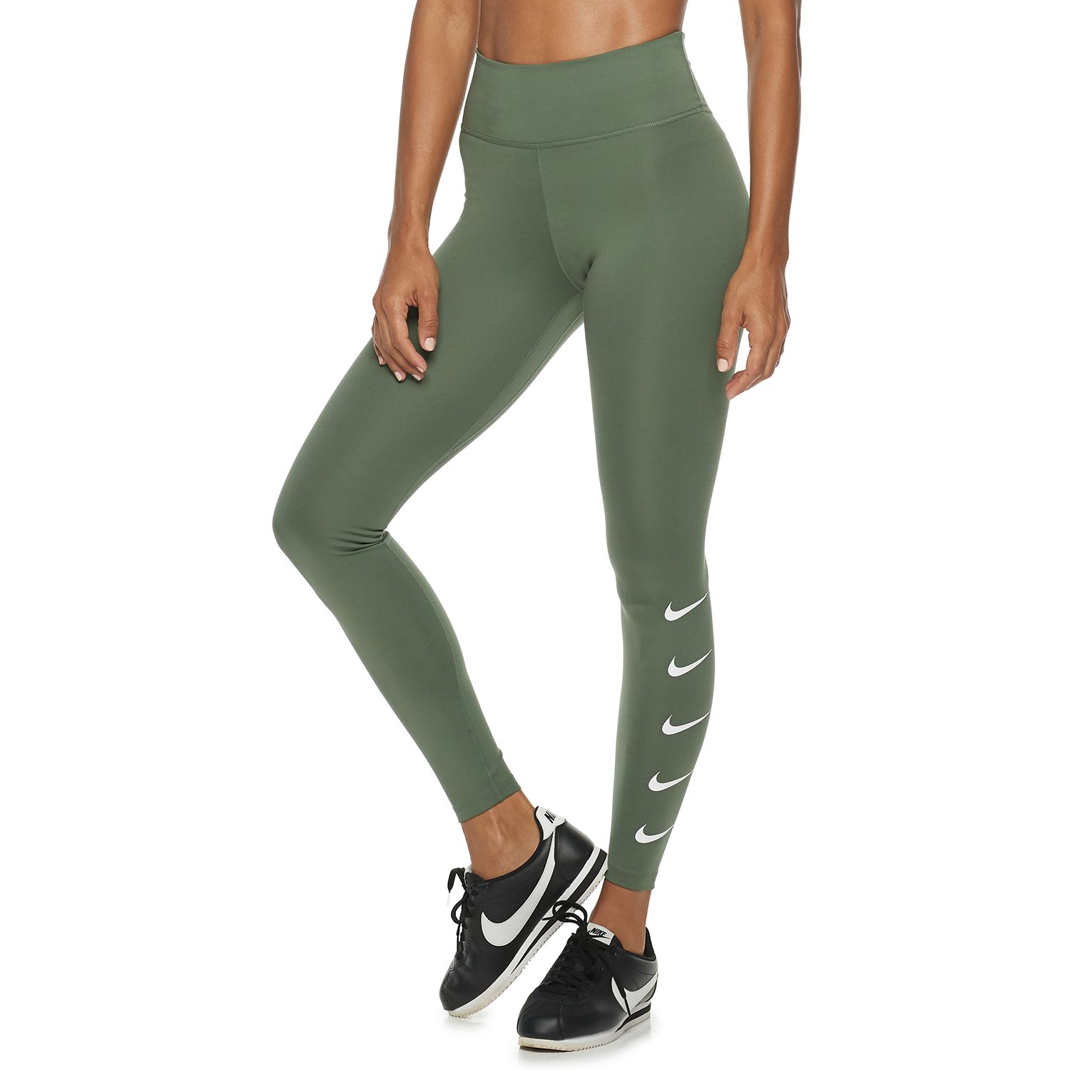 women's nike logo leggings