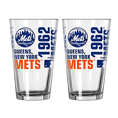 Boelter New York Mets Spirit Pint Glass Set