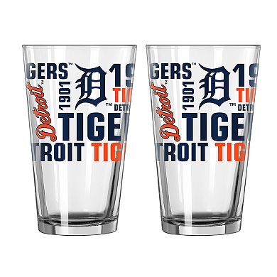 Boelter Detroit Tigers Spirit Pint Glass Set