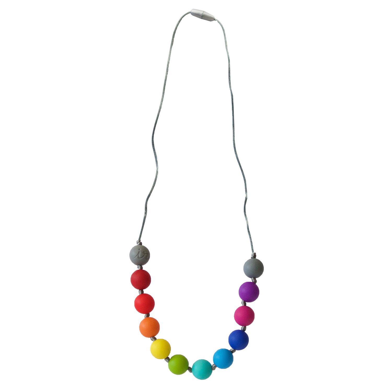 rubber teething beads