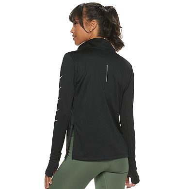 women's nike half zip running top
