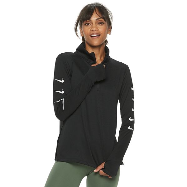 half zip running top ladies