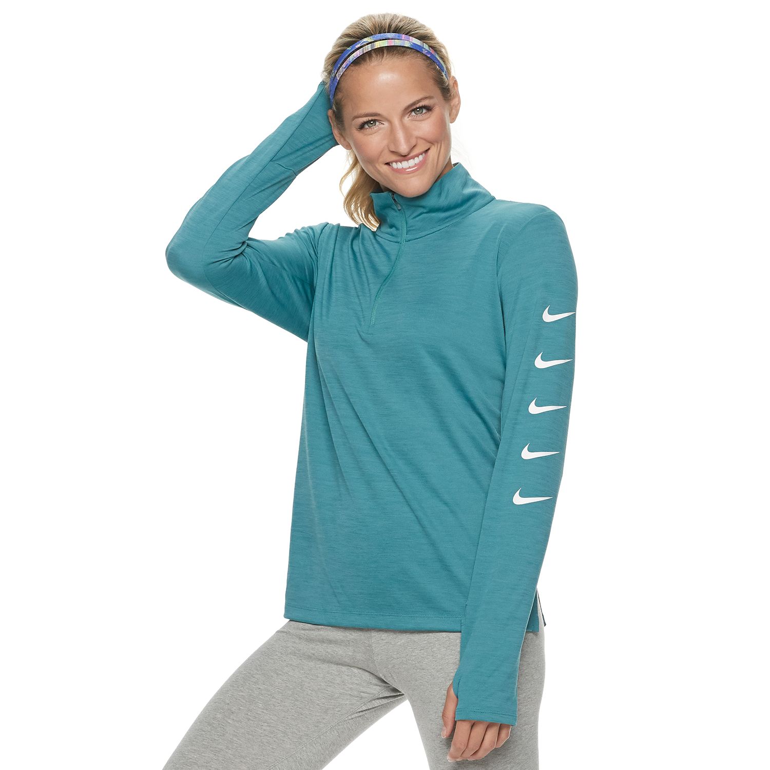 ladies nike half zip top