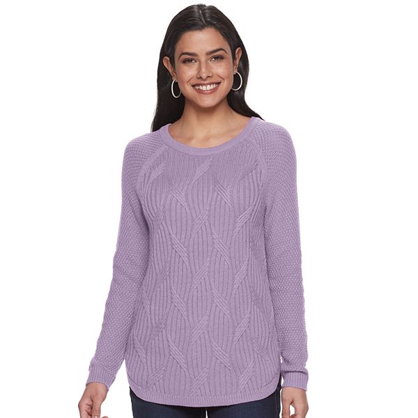 Women's Sonoma Goods For Life® Twisted Cable-knit Pullover Sweater