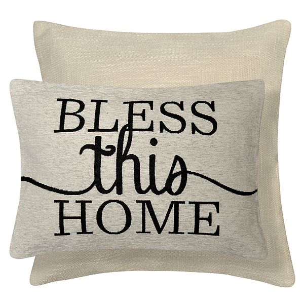 Spencer Home Decor Bless this Home 2pack Throw Pillow Set