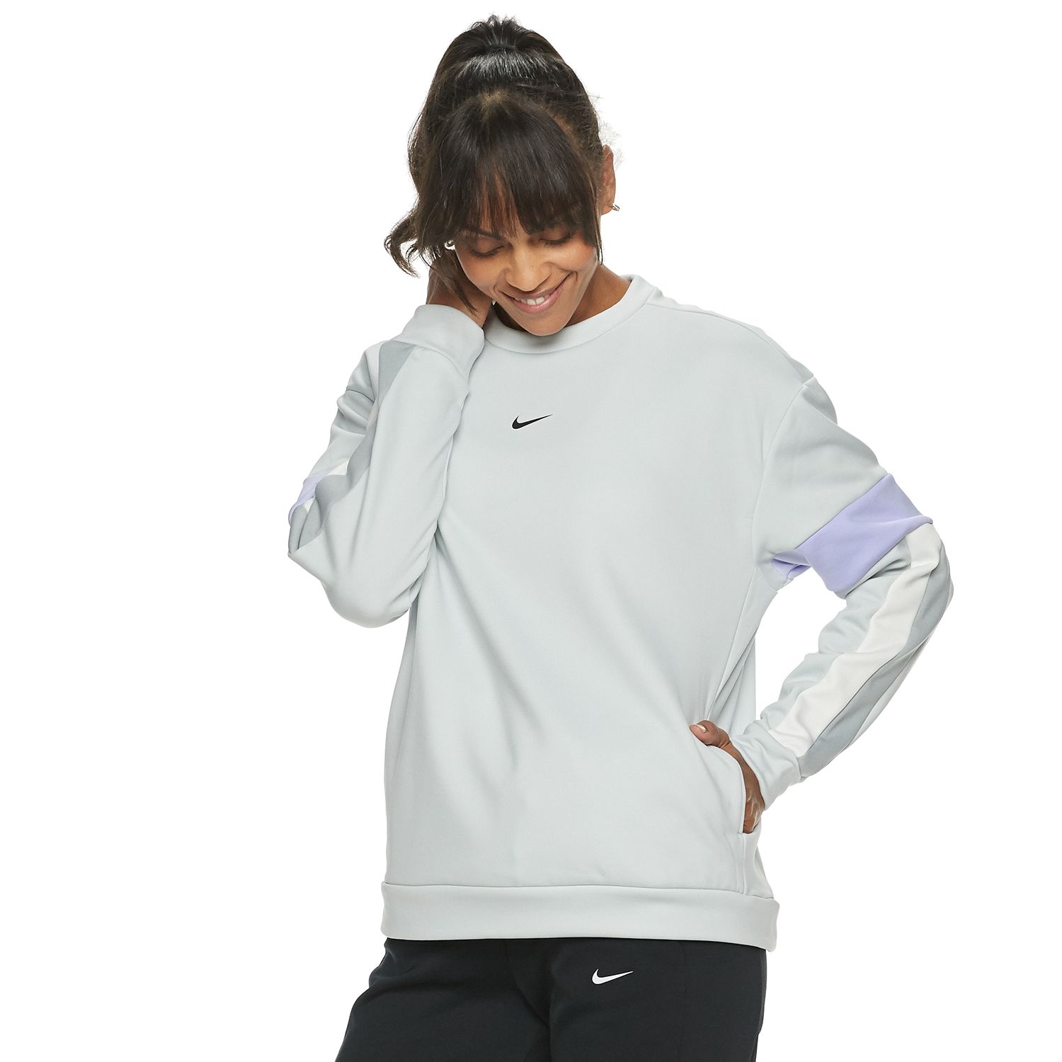 women's nike therma fleece top